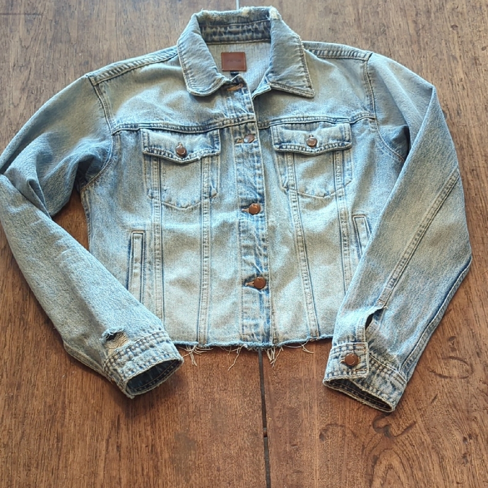 Joe's Jeans Distressed Jean Jacket Size Small